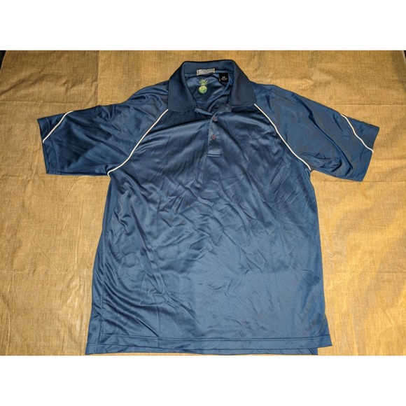 Alan Flusser Mens Blue short sleeve golf polo size XXL - Picture 1 of 4
